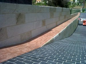 Hormigón impreso vertical en Madrid