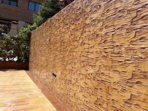 Hormigón impreso vertical en Madrid